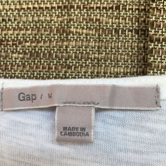GAP white cotton blend long sleeve tee - Picture 2 of 5